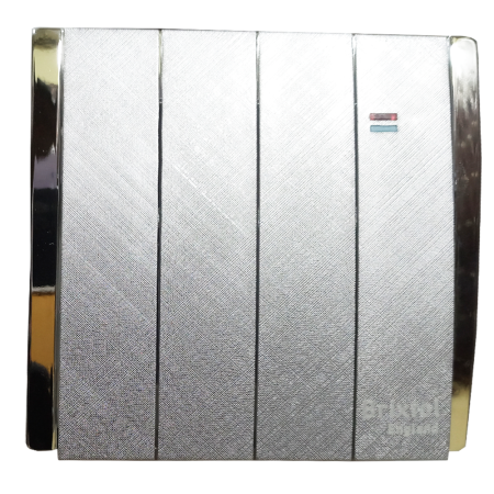 Fesko 4Gang Switch (H2.5) silver