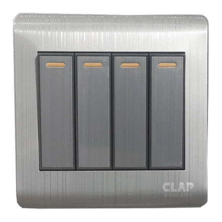 4Gang Switch Goodman metallic
